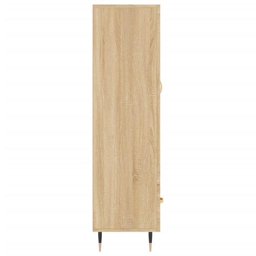 Skab 69,5x31x115 cm konstrueret træ sonoma-eg