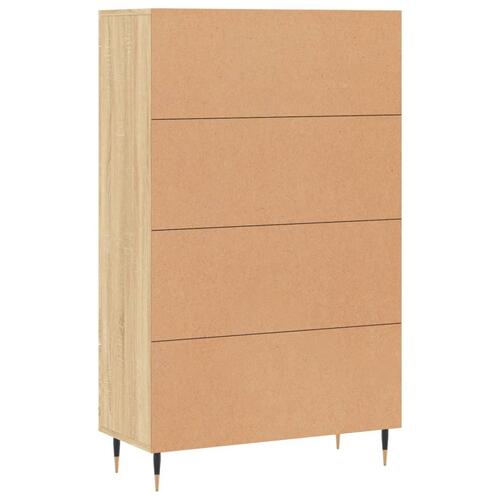 Skab 69,5x31x115 cm konstrueret træ sonoma-eg