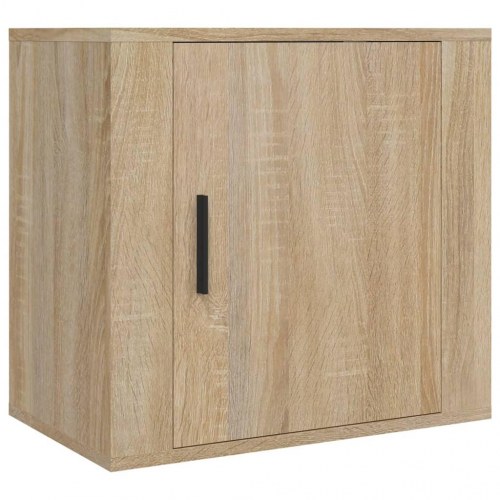 Væghængte sengeborde 2 stk. 50×30×47 cm - sonoma-eg