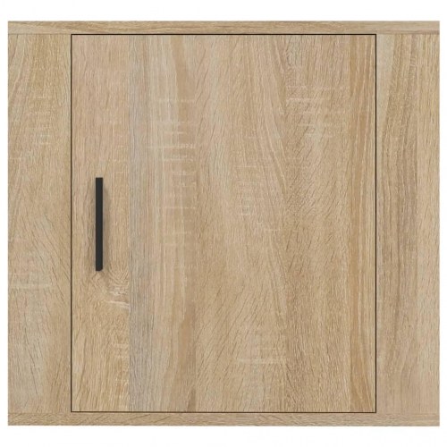 Væghængte sengeborde 2 stk. 50×30×47 cm - sonoma-eg