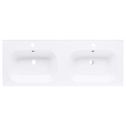 Dobbelt håndvask 1205x460x145 mm SMC hvid