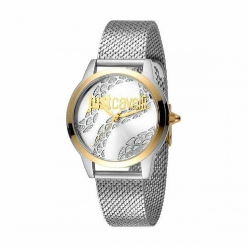 Just Cavalli dameur JC1L050M0285 - sølvfarvet kvarts 34 mm