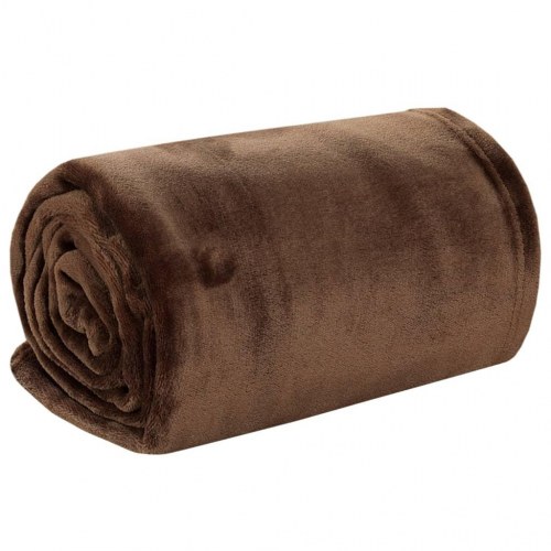Tæppe 150x200 cm polyester chokoladebrun