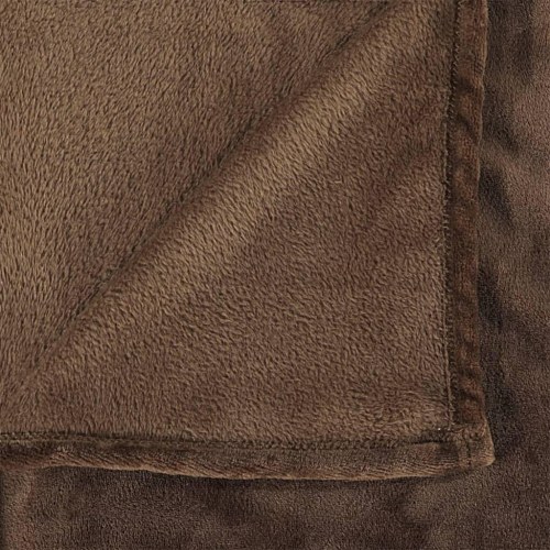 Tæppe 150x200 cm polyester chokoladebrun
