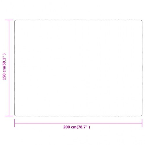 Tæppe 150x200 cm polyester chokoladebrun
