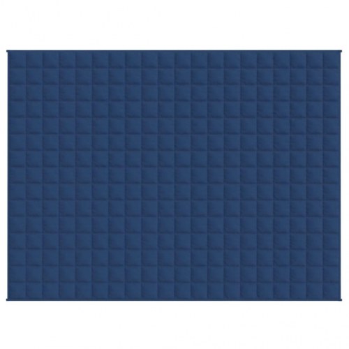 Tyngdetæppe 150x200 cm 11 kg stof blå