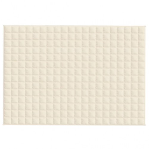 Tyngdetæppe 138 × 200 cm - 10 kg, lys creme