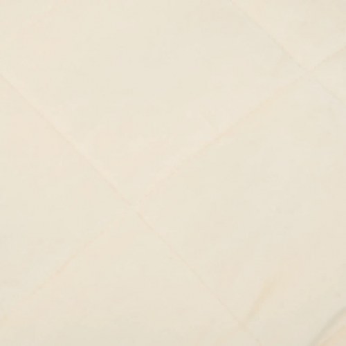 Tyngdetæppe 155 × 220 cm - 7 kg, stof i lys cremefarve