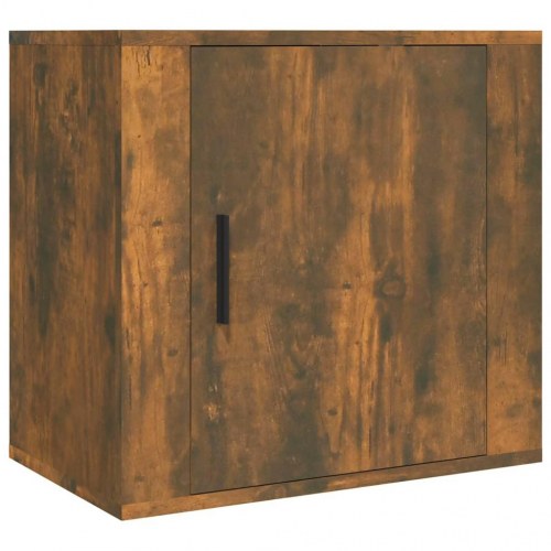 Væghængte sengeborde - 2 stk. 50×30×47 cm, røget egetræsfarve