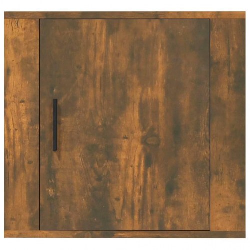 Væghængte sengeborde - 2 stk. 50×30×47 cm, røget egetræsfarve