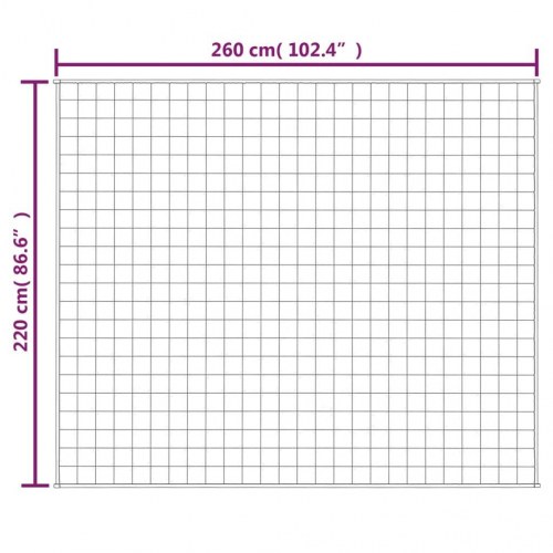 Tyngdetæppe 220 × 260 cm - 15 kg, lys creme