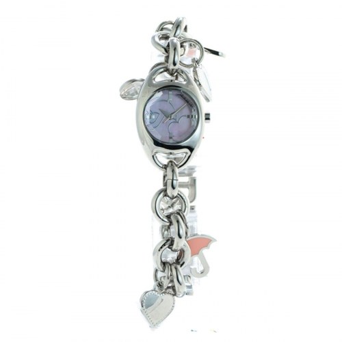 Chronotech dameur CT.7010L/07M - sølvfarvet armbåndsur (Ø 23 mm)