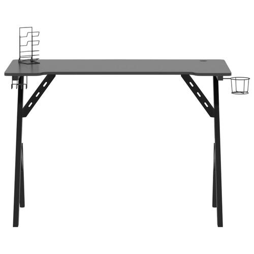 Gamerbord med Y-formede ben 110x60x75 cm sort