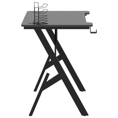 Gamerbord med Y-formede ben 110x60x75 cm sort