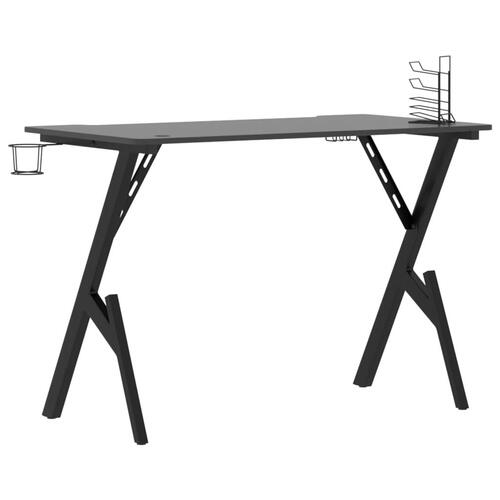 Gamerbord med Y-formede ben 110x60x75 cm sort