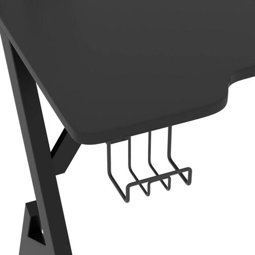 Gamerbord med Y-formede ben 110x60x75 cm sort