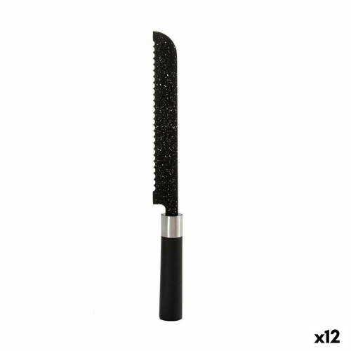 Brødkniv Kinvara - rustfrit stål, sort marmorlook, 21 cm blad (12 stk.)
