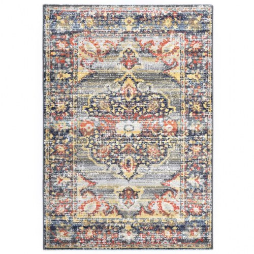 Gulvtæppe 140 x 200 cm PP blå