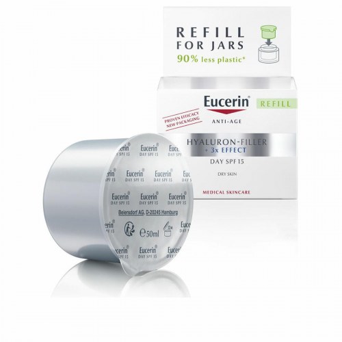 Eucerin Hyaluron-Filler dagcreme SPF 15 - tør hud, refill 50 ml