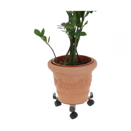 Progarden plantevogn med hjul - justerbar, grå metal, 30 cm