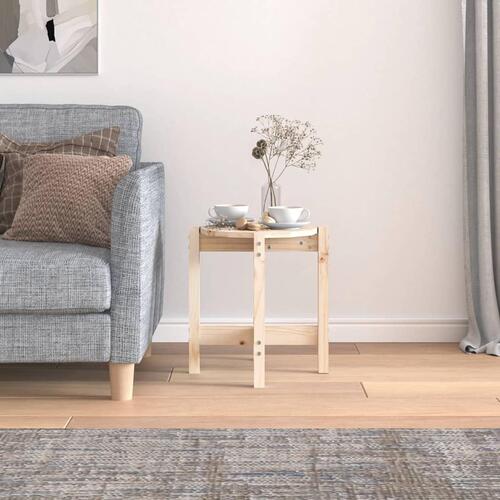 Sofabord Ø 42,5x45 cm massivt fyrretræ