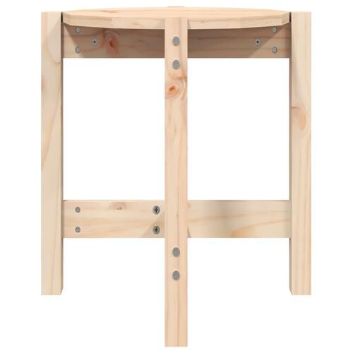 Sofabord Ø 42,5x45 cm massivt fyrretræ