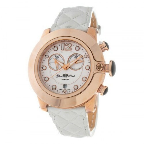Glam Rock dameur gr32166r, hvid rem, Ø 44 mm
