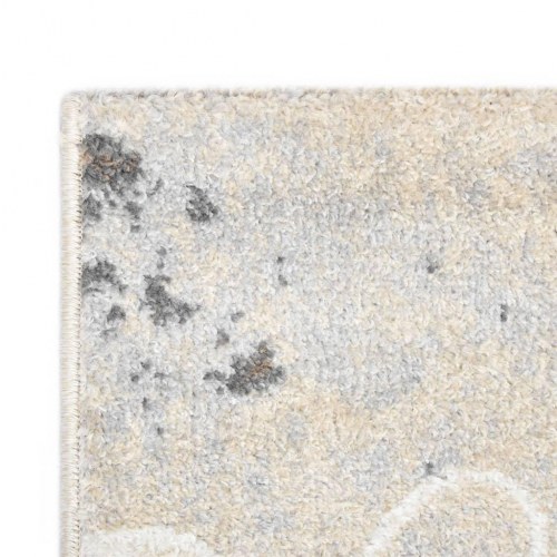 Gulvtæppe 160 x 230 cm PP grå