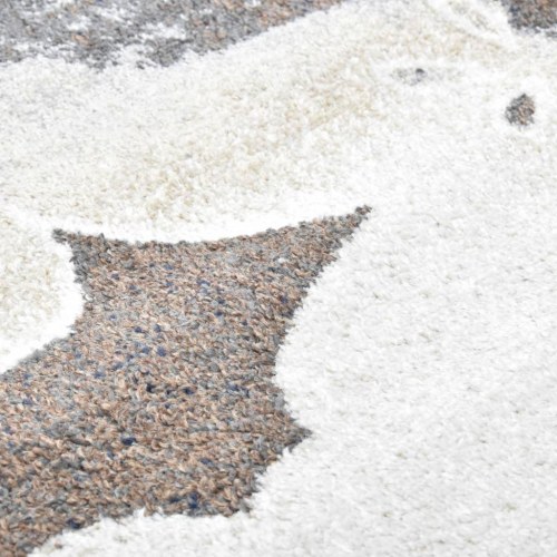 Gulvtæppe 160 x 230 cm PP grå