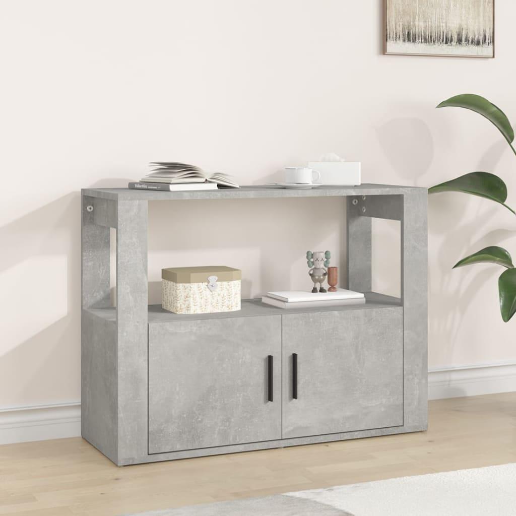Skænk i konstrueret træ 80×30×60 cm - betongrå