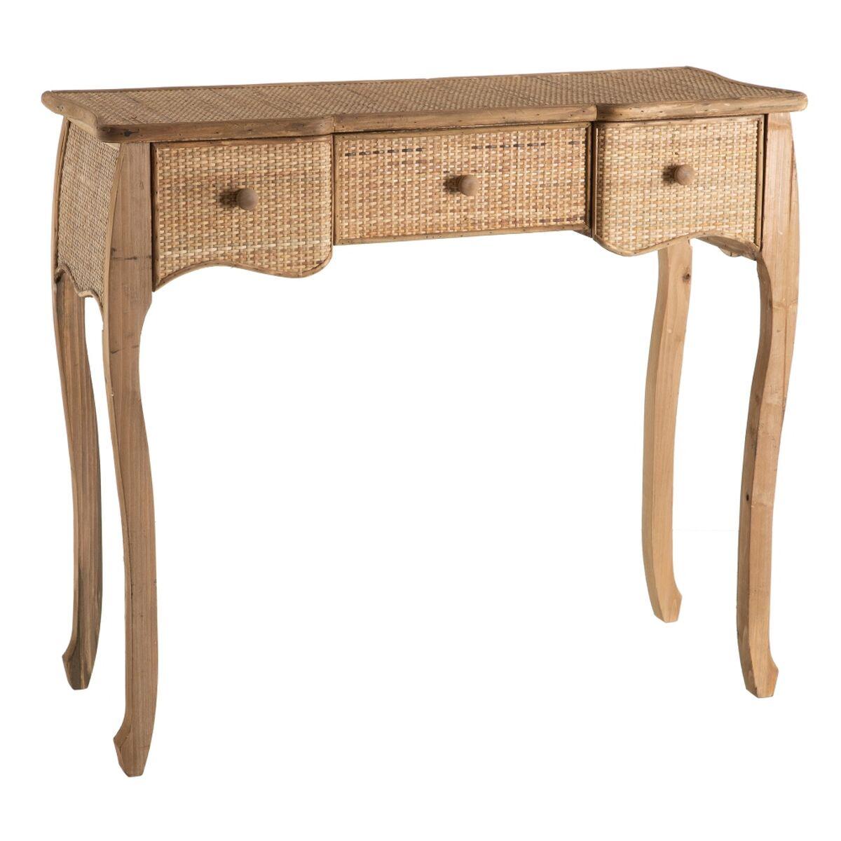 Skænk RATÁN Natur Spanskrør Gran Træ MDF 91 x 36 x 80 cm