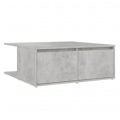 Sofabord 80x80x31 cm spånplade betongrå