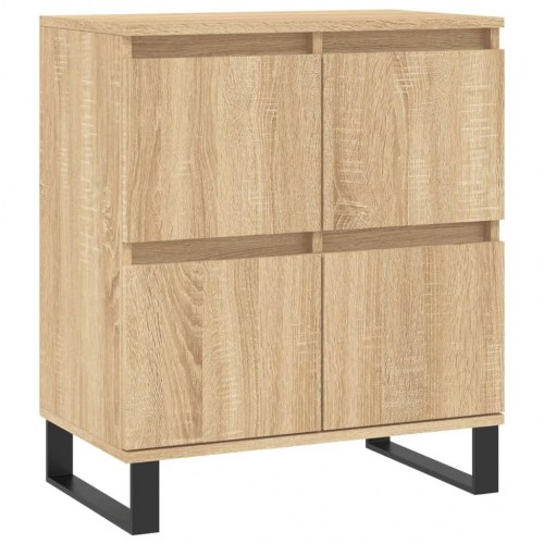Skænk 60×35×70 cm i konstrueret træ - sonoma-eg med jernben
