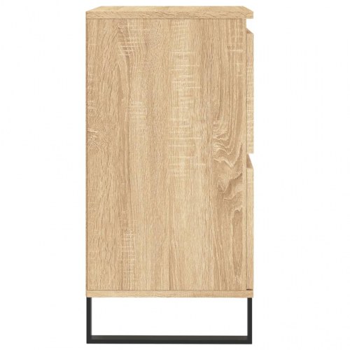 Skænk 60×35×70 cm i konstrueret træ - sonoma-eg med jernben