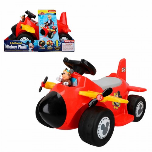 Mickey Mouse elbil til børn - Lille Fly 6 V, rød