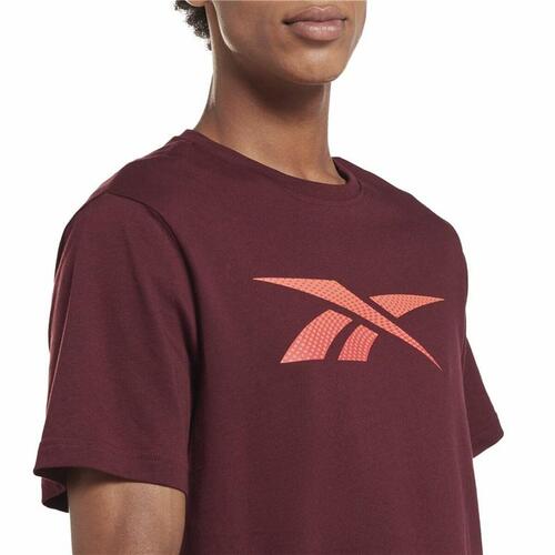 Kortærmet T-shirt til Mænd Reebok RI Logo Rødbrun S