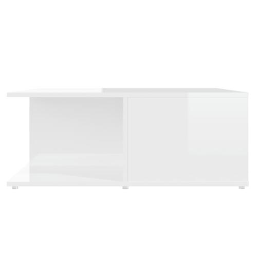 Sofabord 80x80x31 cm spånplade hvid højglans