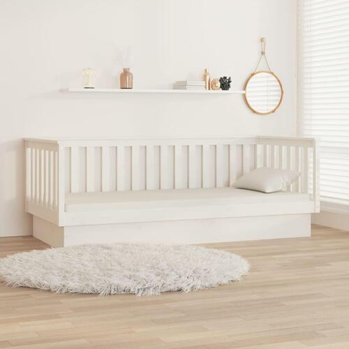 Daybed 100x200 cm massivt fyrretræ hvid