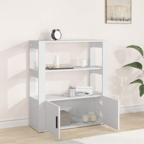 Skænk i konstrueret træ 80 x 30 x 90 cm - hvid