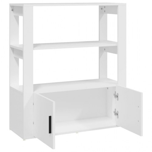 Skænk i konstrueret træ 80 x 30 x 90 cm - hvid