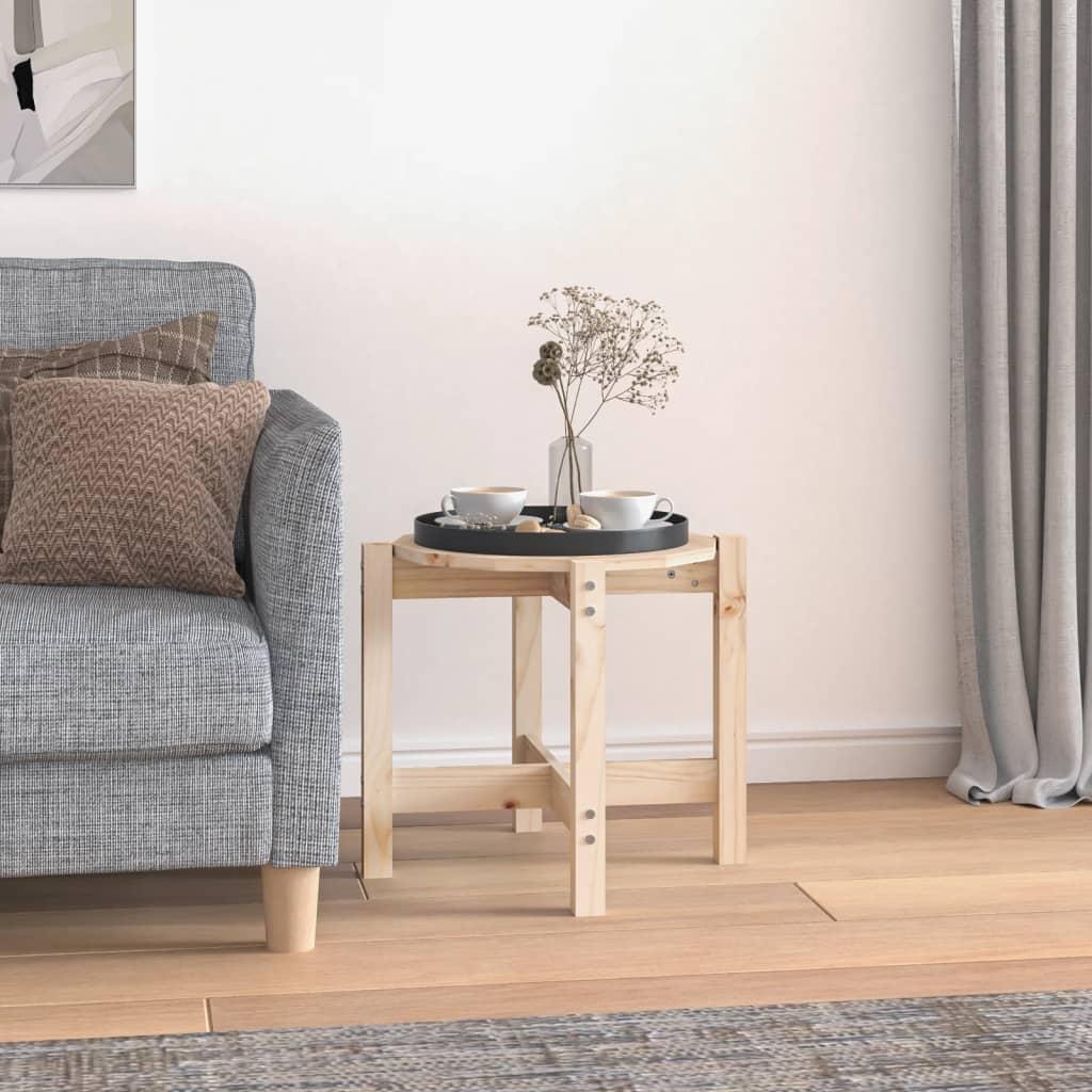 Sofabord Ø 52 5x45 Cm Massivt Fyrretræ