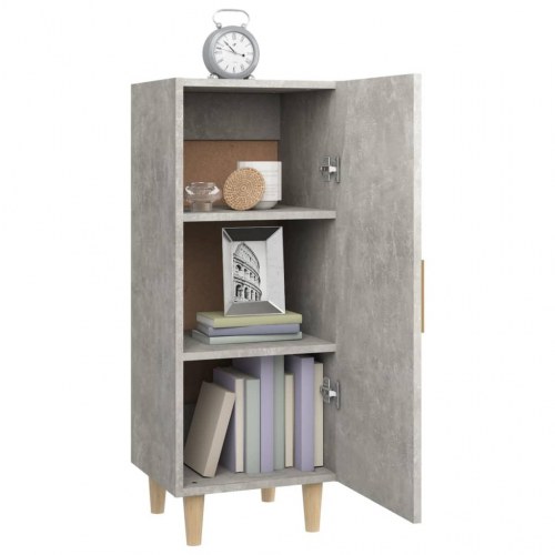 Skænk 34,5 × 34 × 90 cm i konstrueret træ - betongrå