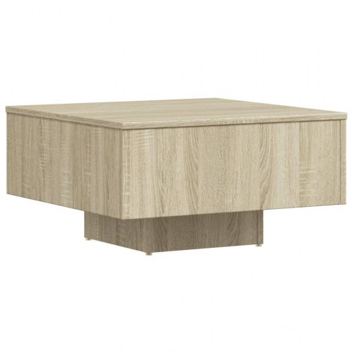 Sofabord 60x60x31,5 cm konstrueret træ sonoma-eg