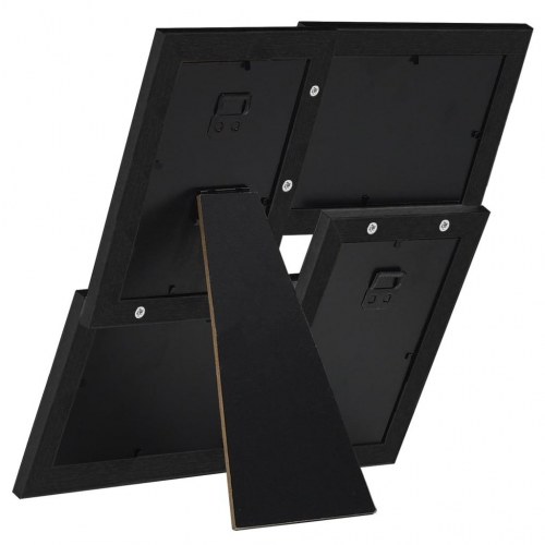 Billedramme til 4x(10x15 cm) billeder MDF sort
