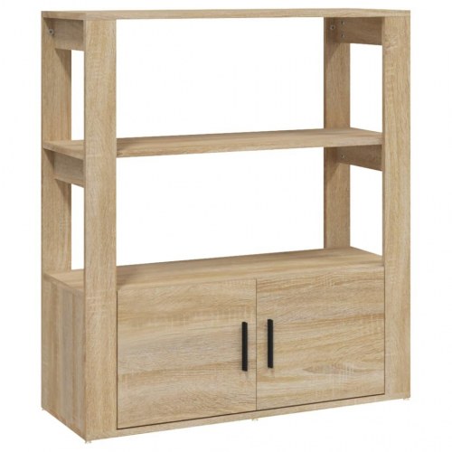 Skænk 80×30×90 cm i konstrueret træ - sonoma-eg