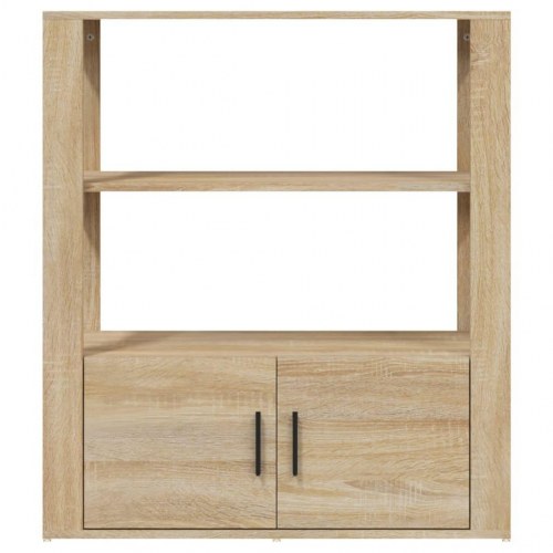 Skænk 80×30×90 cm i konstrueret træ - sonoma-eg