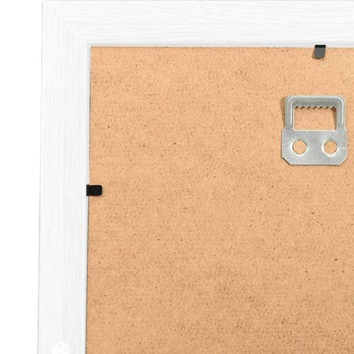 Collagebilledramme til væg 10x(13x18 cm) MDF hvid