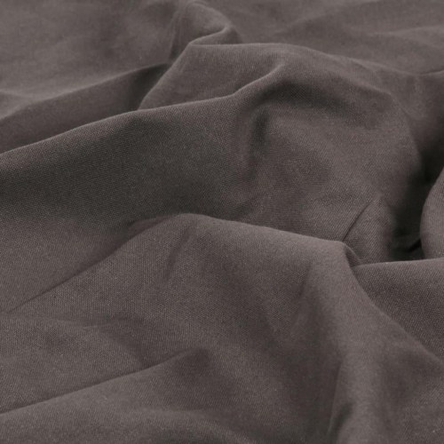 Gardiner med metalringe 2 stk. 140 x 225 cm bomuld antracitgrå