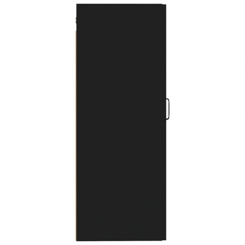 Vægskab 35x34x90 cm konstrueret træ sort