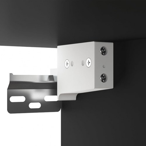 Vægskab 35x34x90 cm konstrueret træ sort